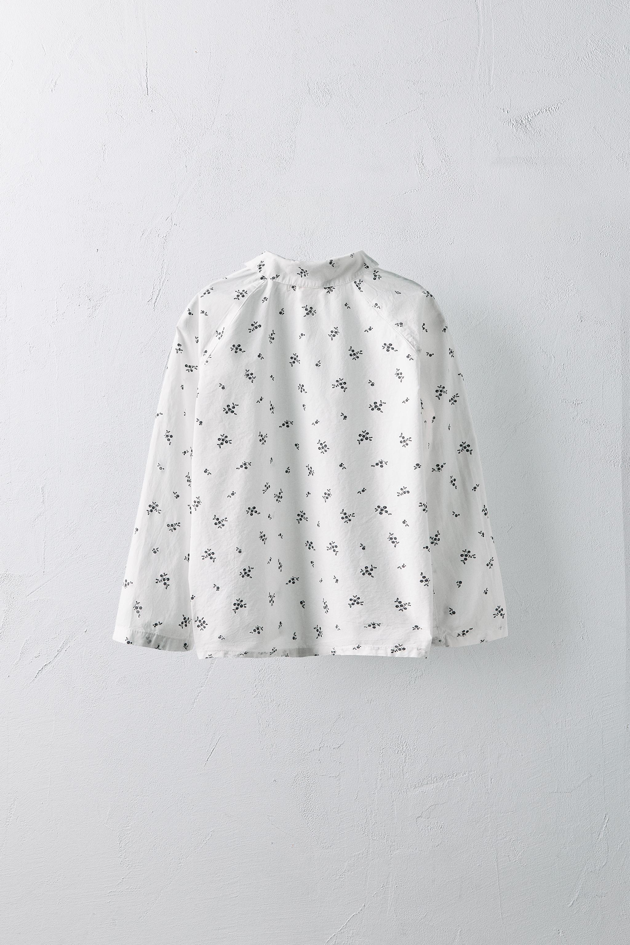 AGES -6/LIMITED EDITION FLORAL POPLIN SHIRT
